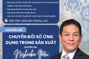 KHÓA HỌC CHUYỂN ĐỔI SỐ ỨNG DỤNG TỎNG SẢN XUẤT - PPD 25 - VIỆN VJCC FTU